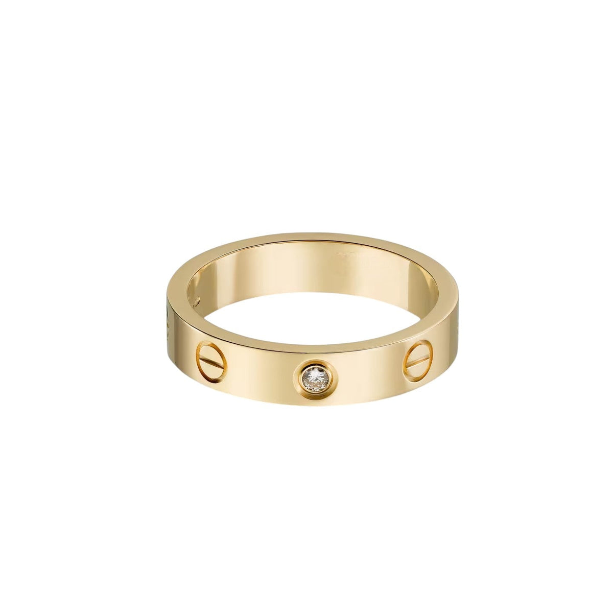 [✨ROSE💎]LOVE 4MM 1 DIAMOND RING