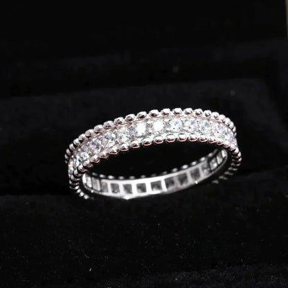 [✨ROSE💎]PERLEE DIAMOND SILVER RING
