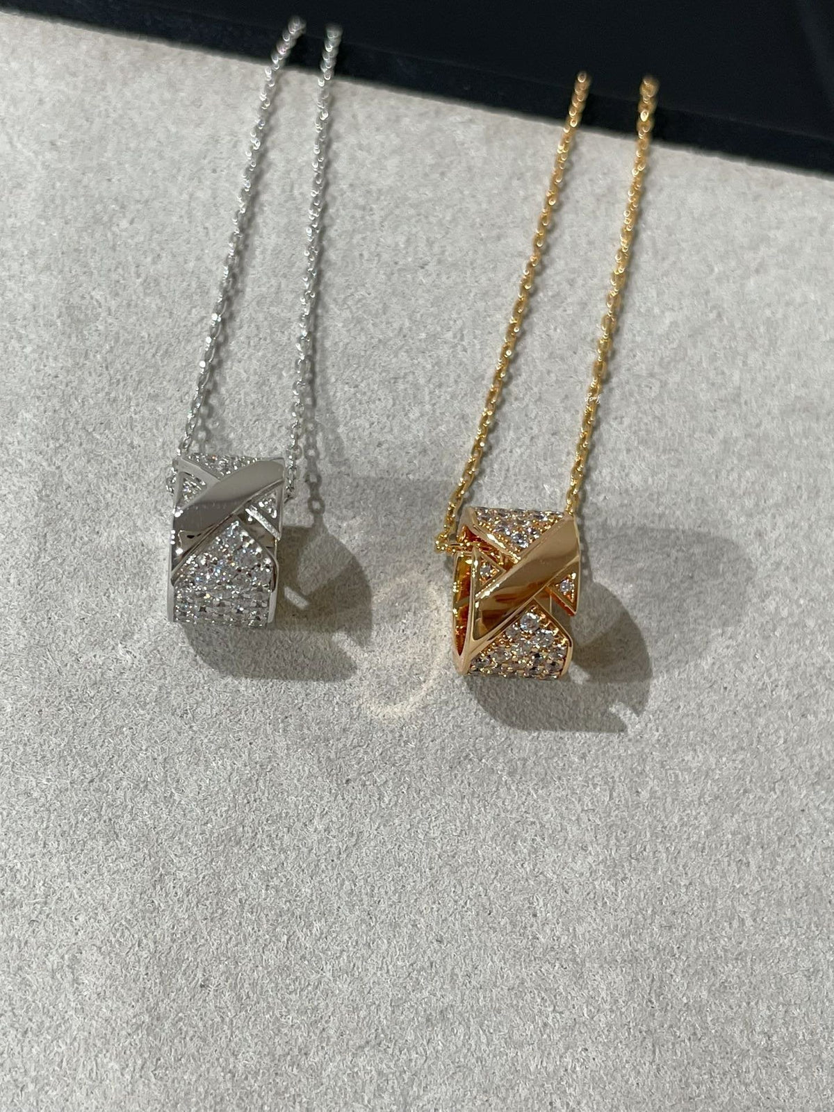 [✨ROSE💎]LIENS EVIDENCE DIAMOND PAVED NECKLACE