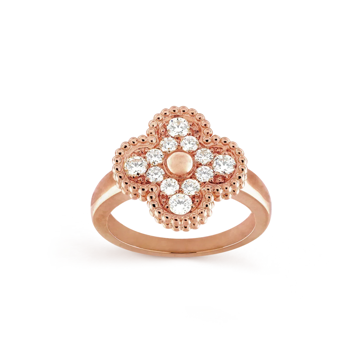 [✨ROSE💎]CLOVER DIAMOND RING