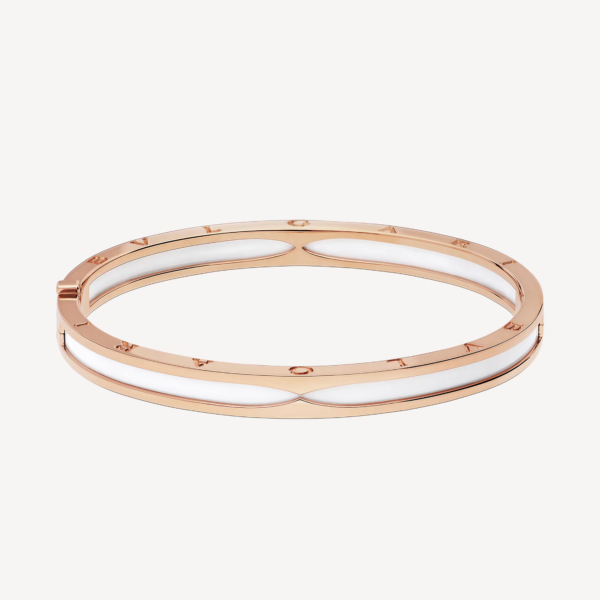 [✨ROSE💎]ZERO 1 PINK GOLD WITH WHITE CERAMIC BRACELET