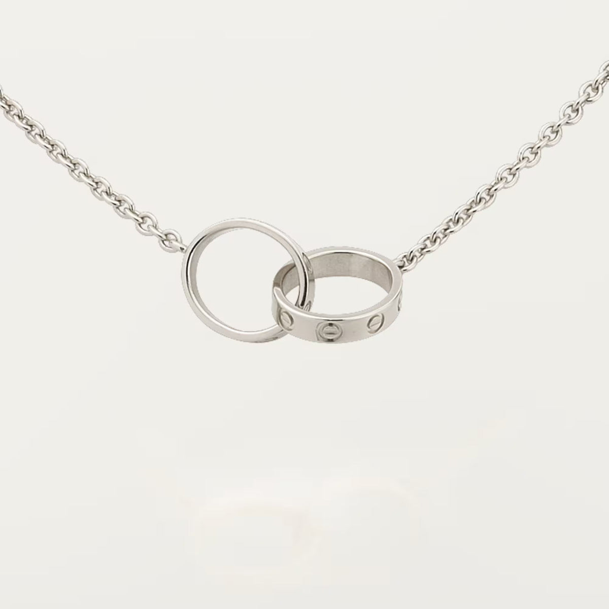 [✨ROSE💎]LOVE DOUBLE RING NECKLACE