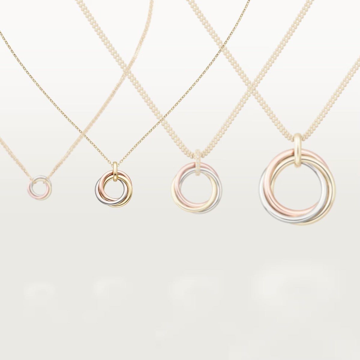 [✨ROSE💎]TRINITY SMALL NECKLACE