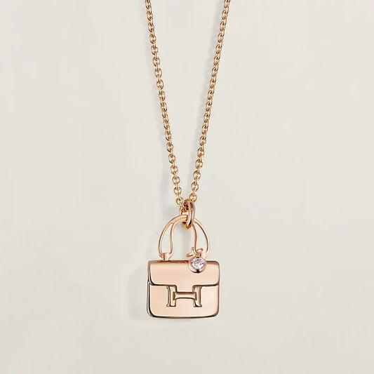 [✨ROSE💎]AMULETTE PEDANT ROSE GOLD NECKLACE