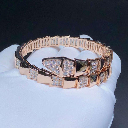[✨ROSE💎]SERPENTI BRACELET PINK GOLD DIAMOND