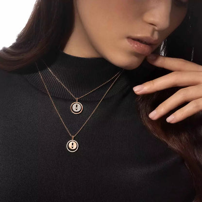 [✨ROSE💎] Lucky Move Diamond Necklace