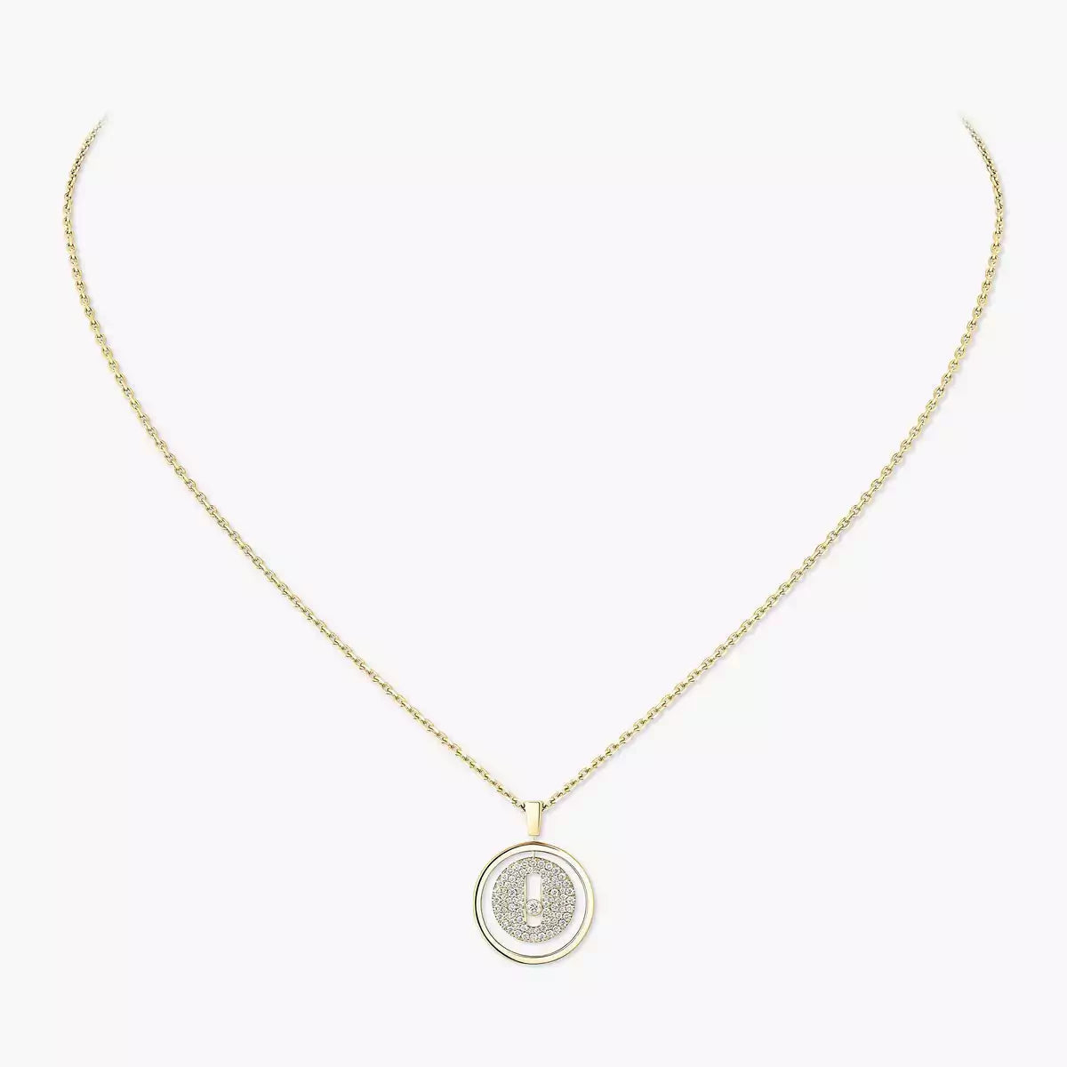 [✨ROSE💎] Lucky Move Diamond Necklace